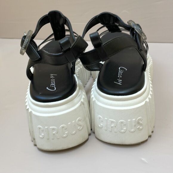 CIRCUS NY BY SAM EDELMAN PLATFORM SANDALS IN BLACK - Picture 5 of 8